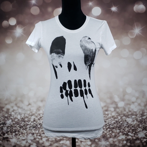 PacSun Tops - Ghost Skull White Shirt